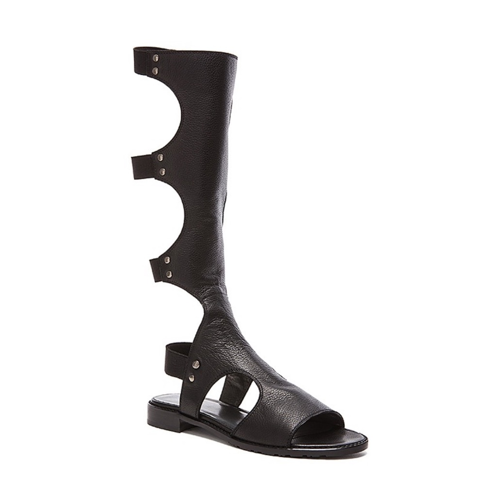 Stuart Weitzman Leather Backview Gladiator Sandals
